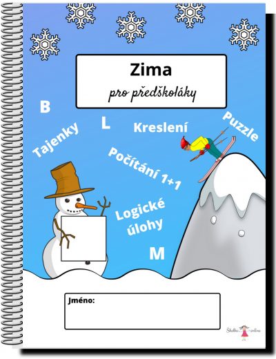 Pracovní listy pro předškoláky - zima